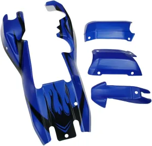 Rc Car Body Shell Wear Car Body Cover for 1/5 HPI Rofun BAHA Kingmotor Rovan Baja 5B Truck Parts (Blue)