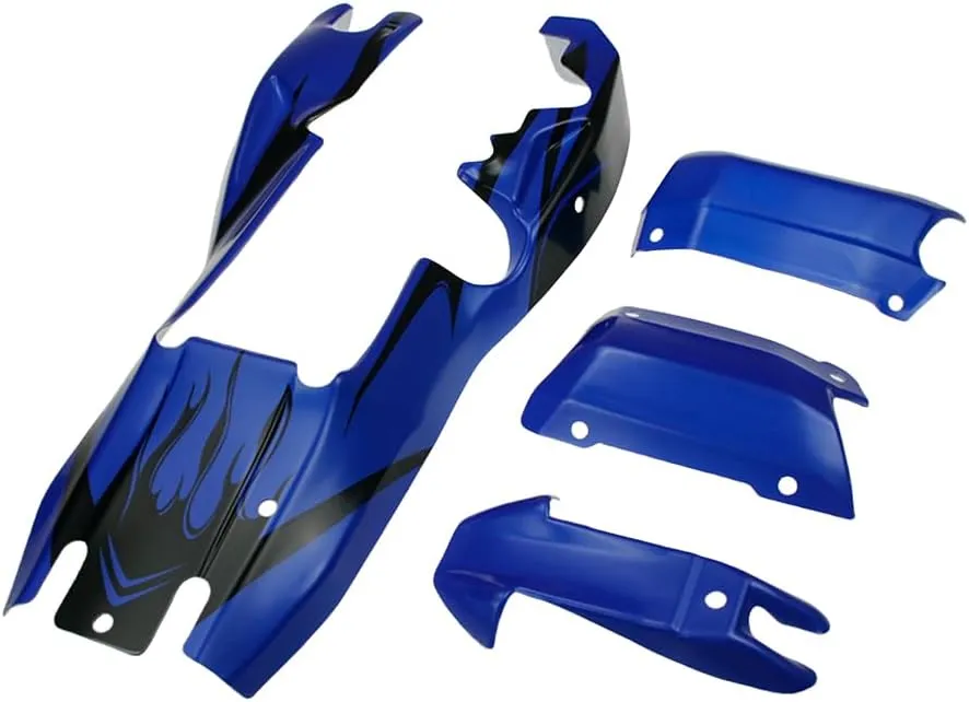 Rc Car Body Shell Wear Car Body Cover for 1/5 HPI Rofun BAHA Kingmotor Rovan Baja 5B Truck Parts (Blue)