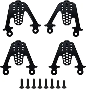 RC Car DIY Parts for Axial for SCX10 1/10 Front Rear Shock Absorbers Shock Towers Mounting Post Lift Shocks Upgrade Parts RC Crawler(Black)