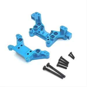 RC Car DIY Parts for Meijiaxin 16207 16208 16209 16210 H16 1/16 Metal Front and Rear Suspension Bracket Remote Control Crawler Car Upgrade Accessories(Blue)