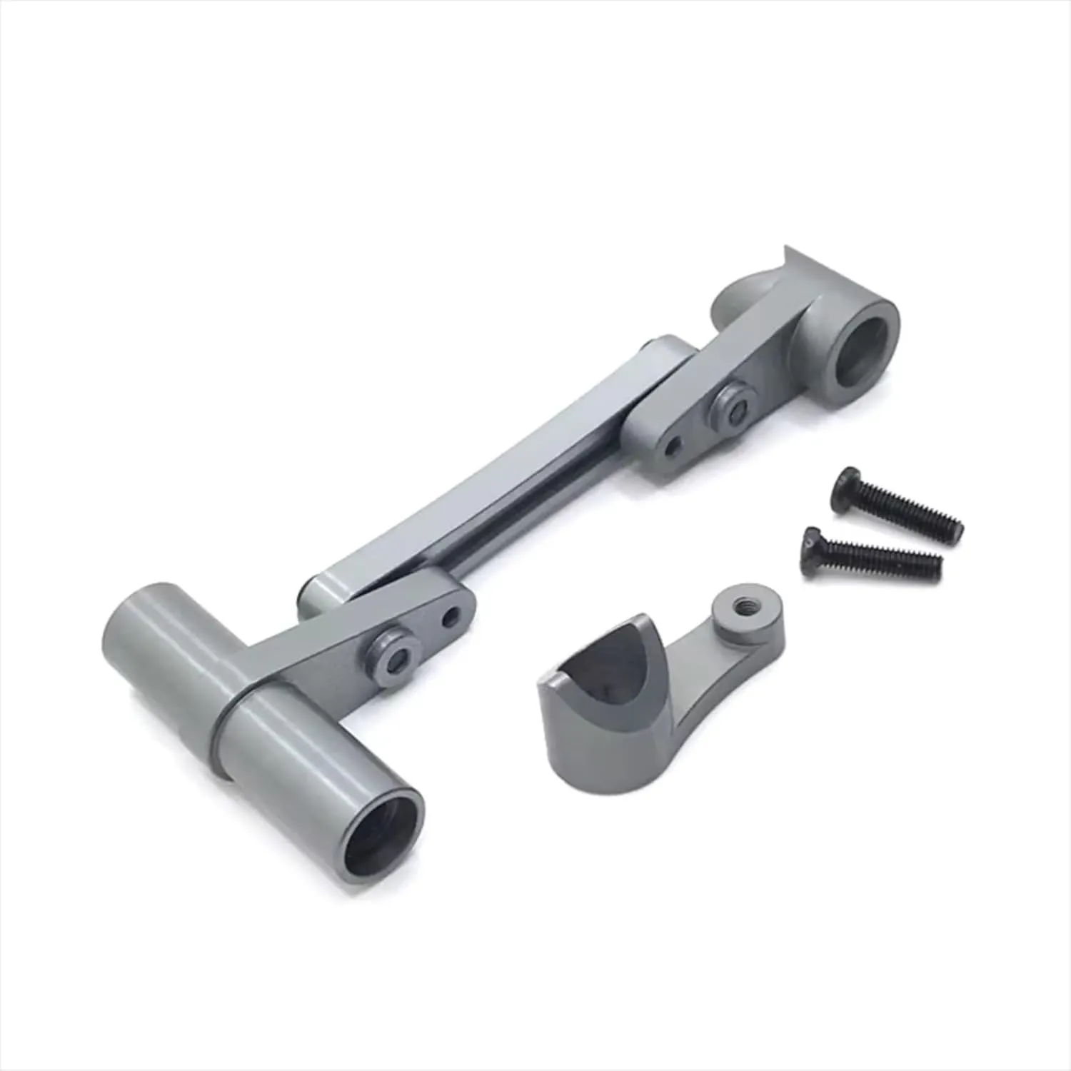 RC Car DIY Parts for WLtoys 104009 12401 12402 12403 12404 12409 Metal Modified Steering Group Remote Control Car Upgrade Parts Accessories(Gray)