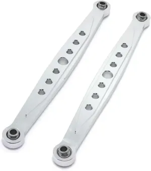 RC Car DIY Parts for WLtoys 10428 A B C K949 1/10 Metal Upgrade Modified Rear Link Remote Control Crawler Car Upgrade Parts Accessories(Silver)
