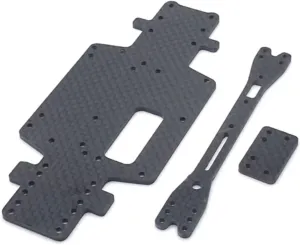 RC Car DIY Parts for WLtoys 284131 K969 K979 K989 K999 P929 P939 1/28 Metal Upgrade Carbon Fiber Base Plate RC Car Upgrade Accessories