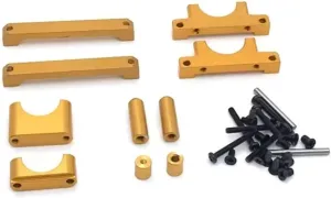RC Car DIY Parts for WLtoys A949 A959 A969 A979 K929 1/18 for Chassis Parts RC Car Metal Upgrade Parts(Yellow)