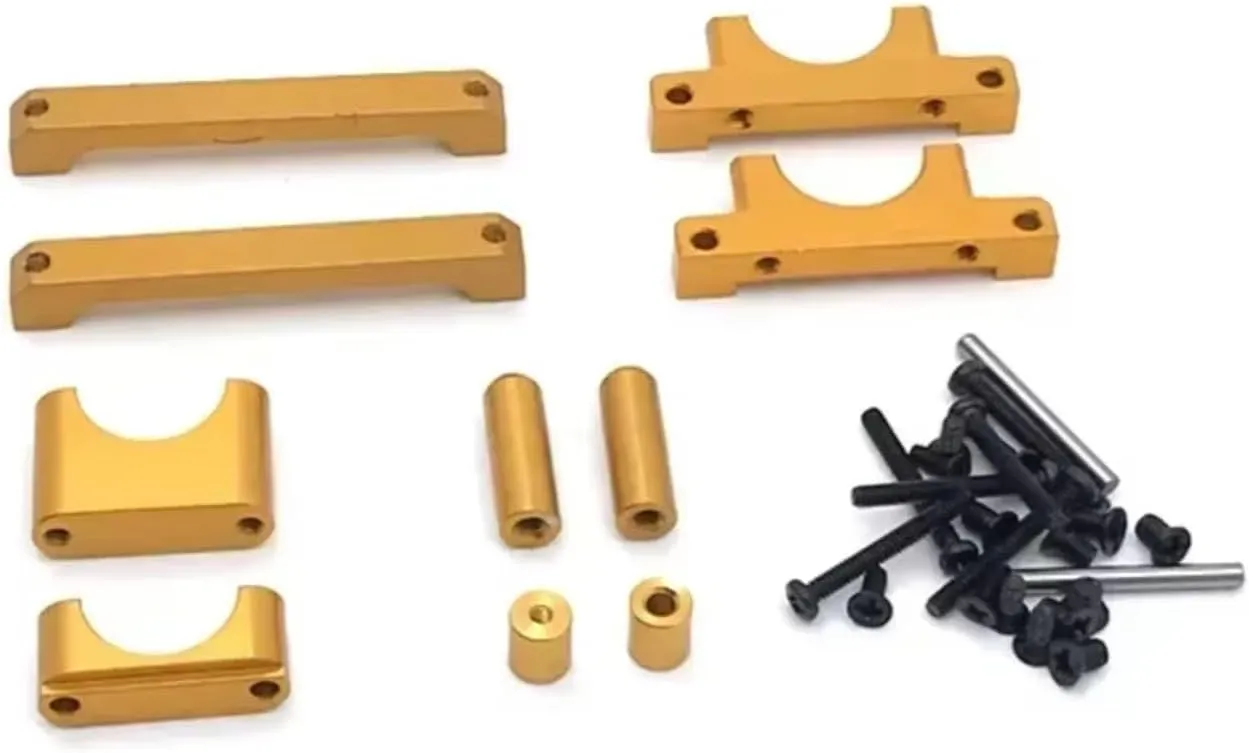 RC Car DIY Parts for WLtoys A949 A959 A969 A979 K929 1/18 for Chassis Parts RC Car Metal Upgrade Parts(Yellow)