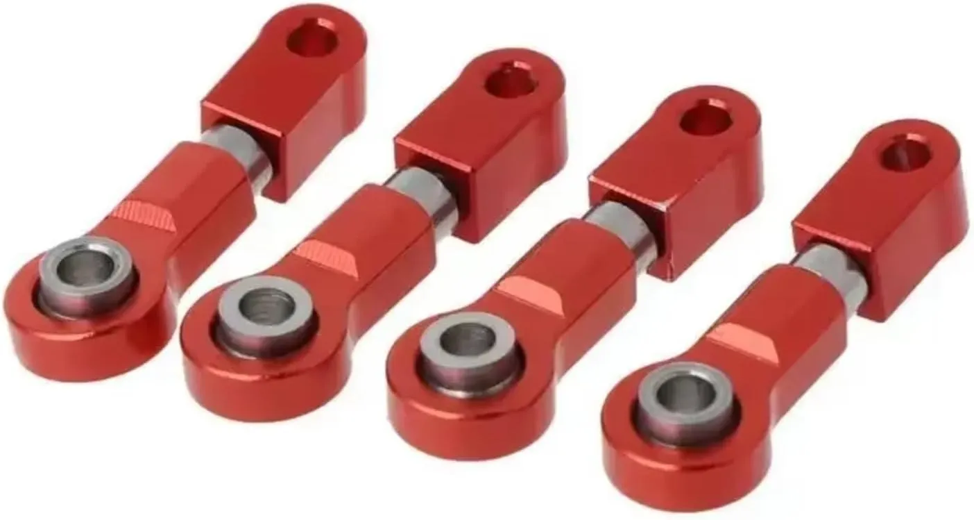 RC Car DIY Parts for Wltoys K969 P929 P939 K979 K989 K999 1/28 Metal Full Set Upgrade Parts Shock Absorber Remote Control Car Upgrade Parts Accessories(Red)