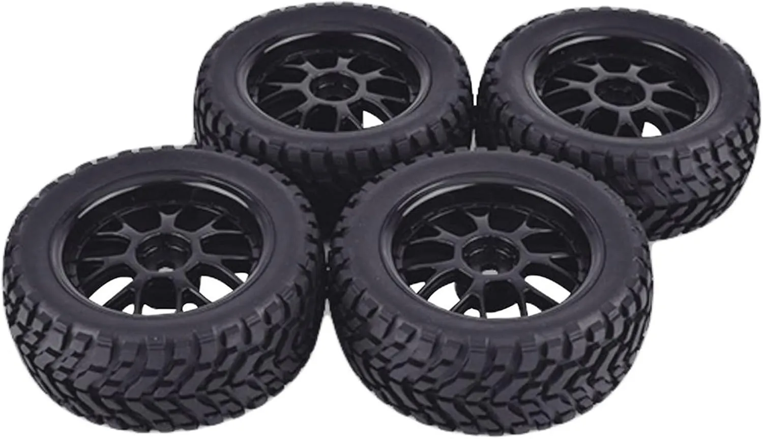 RC Car Parts for Tamiya for Wltoys 144001 1/14 1/16 1/10 for Scx10 for Traxxas for TRX-4 RC Racing Car Parts 1.9 Inch 75mm Off Road Buggy Tires Wheel 12mm Hex Hubs(75mm Wheel)