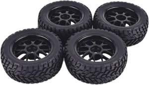 RC Car Parts for Tamiya for Wltoys 144001 1/14 1/16 1/10 for Scx10 for Traxxas for TRX-4 RC Racing Car Parts 1.9 Inch 75mm Off Road Buggy Tires Wheel 12mm Hex Hubs(75mm Wheel)