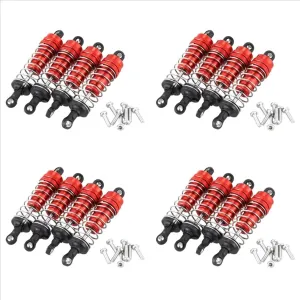 RC Car Shock Absorbers Compatible With Wltoys 144001 1/14 RC Car 4WD Drift For Racing Upgrade Parts Replacement Accessory 16Pcs Metal Shock Absorber Damper