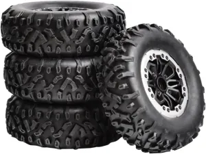RC Car Upgrade Parts for MN D90 for MN98 for MN99S for WPL C14 C24 C34 B14 B24 for LDRC P06 LD1297 LD1299 4pcs 64mm Soft Tire Wheel RC Car Upgrade Parts Accessories