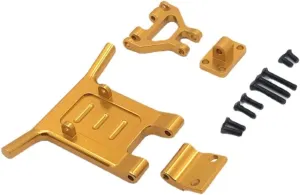 RC Car Upgrade Parts for WLtoys 144001 144002 124016 124017 124018 124019 RC Car for Universal Metal Upgrade Front Bumper Modification RC Car Modified Accessories(Yellow)