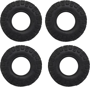 Rc Car Wheel Rim Tire Compatible with Axial for SCX24 90081 AXI00001 1/24 RC Crawler Car Upgrade Parts 4PCS 52X17mm 1.0 Soft Rubber Wheel Tires Tyre
