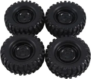 Rc Car Wheel Rim Tire Compatible with Axial SCX10 for HSP for Redcat for Traxxas 1/10 RC Crawler Car Parts 4Pcs 96Mm 1.9 Inch Rubber Wheel Rim Tire Deadlock