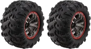 Rc Car Wheel Rim Tire Compatible with Hosim 9125 S920 1/10 RC Cars Upgrade Parts Replacement Accessory 2PCS High for Speed Trucks Tires Wheels