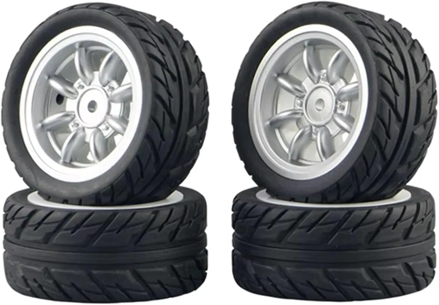 Rc Car Wheel Rim Tire Compatible with SG1603 for SG1604 for SG1605 for UDIRC UD1601 UD1602 UD1603 UD1604 1/16 RC Car Upgrade Parts 4Pcs Rubber Tire Wheel Tyre