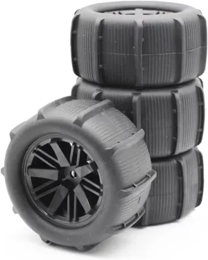 Rc Car Wheel Rim Tire Compatible with Wltoys 144001 124018 124019 12428 A B C 12427 144002 1/14 1/16 RC Car 80Mm Sand Wheel Tires Beach Tire 12Mm Hex Hub
