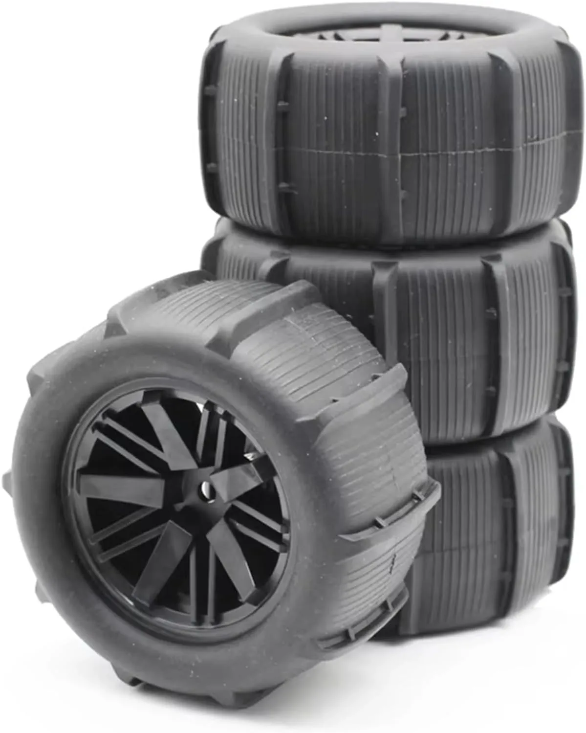 Rc Car Wheel Rim Tire Compatible with Wltoys 144001 124018 124019 12428 A B C 12427 144002 1/14 1/16 RC Car 80Mm Sand Wheel Tires Beach Tire 12Mm Hex Hub