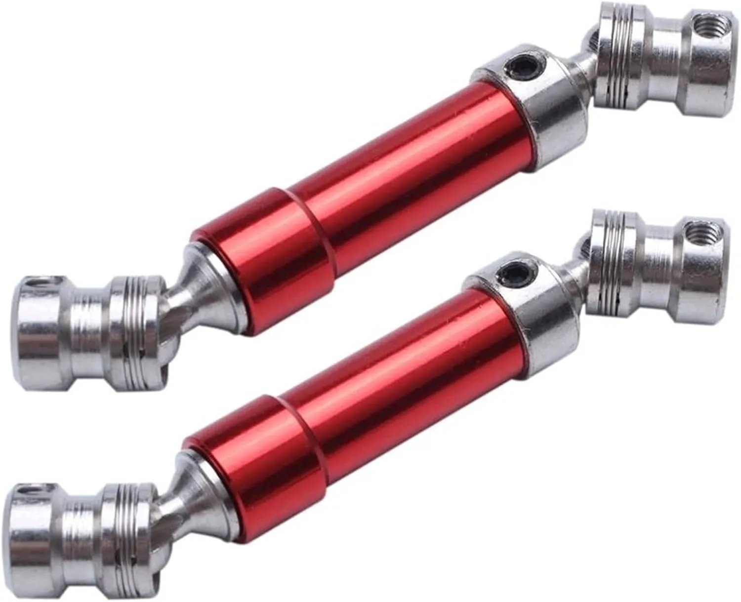 RC Drive Shaft Compatible with Wltoys 12428 12423 2Pcs Metal Rear Center Drive Shaft CVD Shaft 1:12 RC Car Short Course for Desert for Buggy Off-Road