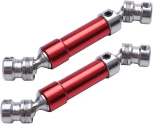 RC Drive Shaft Compatible with Wltoys 12428 12423 2Pcs Metal Rear Center Drive Shaft CVD Shaft 1:12 RC Car Short Course for Desert for Buggy Off-Road
