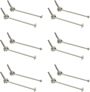RC Drive Shaft Compatible with Wltoys 144001 1/14 RC Drift for Racing Car Upgrade Parts Accessories 12Pcs Metal for Universal Drive Shaft
