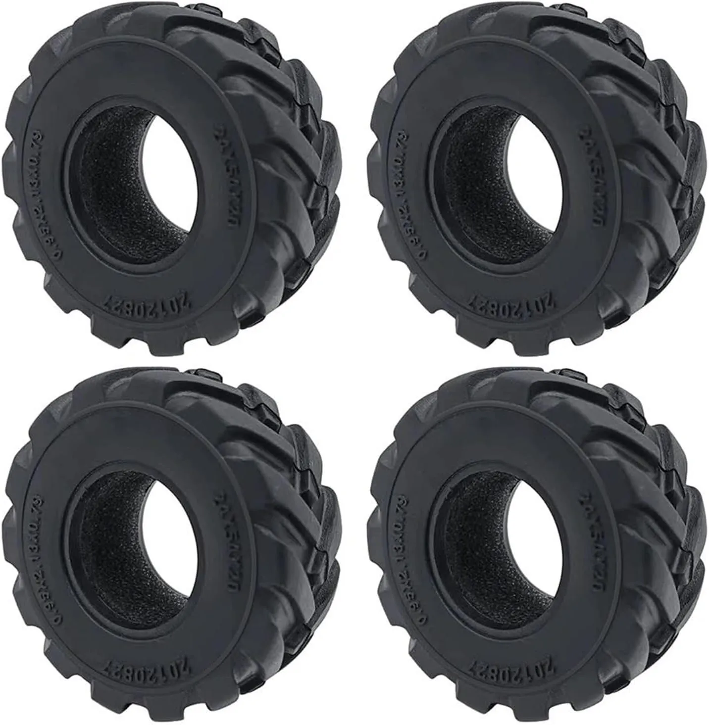 RC Parts for TRX-4M 1/18 for Axial for SCX24 1/24 Soft Mud for Terrain Rubber Wheel Tires 1.0inch 54/62mm RC Crawler Car Upgrade Parts Accessories(54mm)