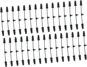 RC Rubber Retainer Pull Tabs Parallel Rubber Strips Replace Utility Wear Resistant High Performance RC Car Attachments, 30 Pieces
