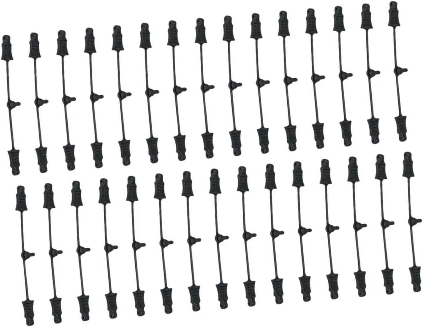 RC Rubber Retainer Pull Tabs Parallel Rubber Strips Replace Utility Wear Resistant High Performance RC Car Attachments, 30 Pieces