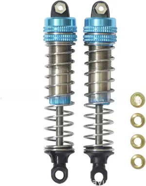 Rc Shock Absorber For 1 2PCS General Aluminum Alloy Hydraulic Shock Blue And Red Optional Rc Car Tracked Vehicle Parts And Accessories Upgrade, Replacement(Blue)