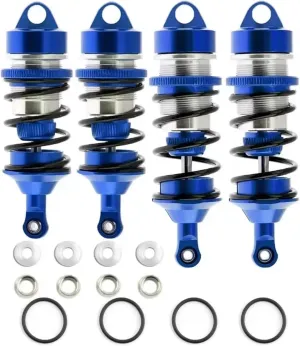 Rc Shock Absorber For Arrma For LimItless For Infraction 1/7 Front And Rear Metal Shock Absorbers Rc Car Tracked Vehicle Parts And Upgrade Replacement Use(Blue)