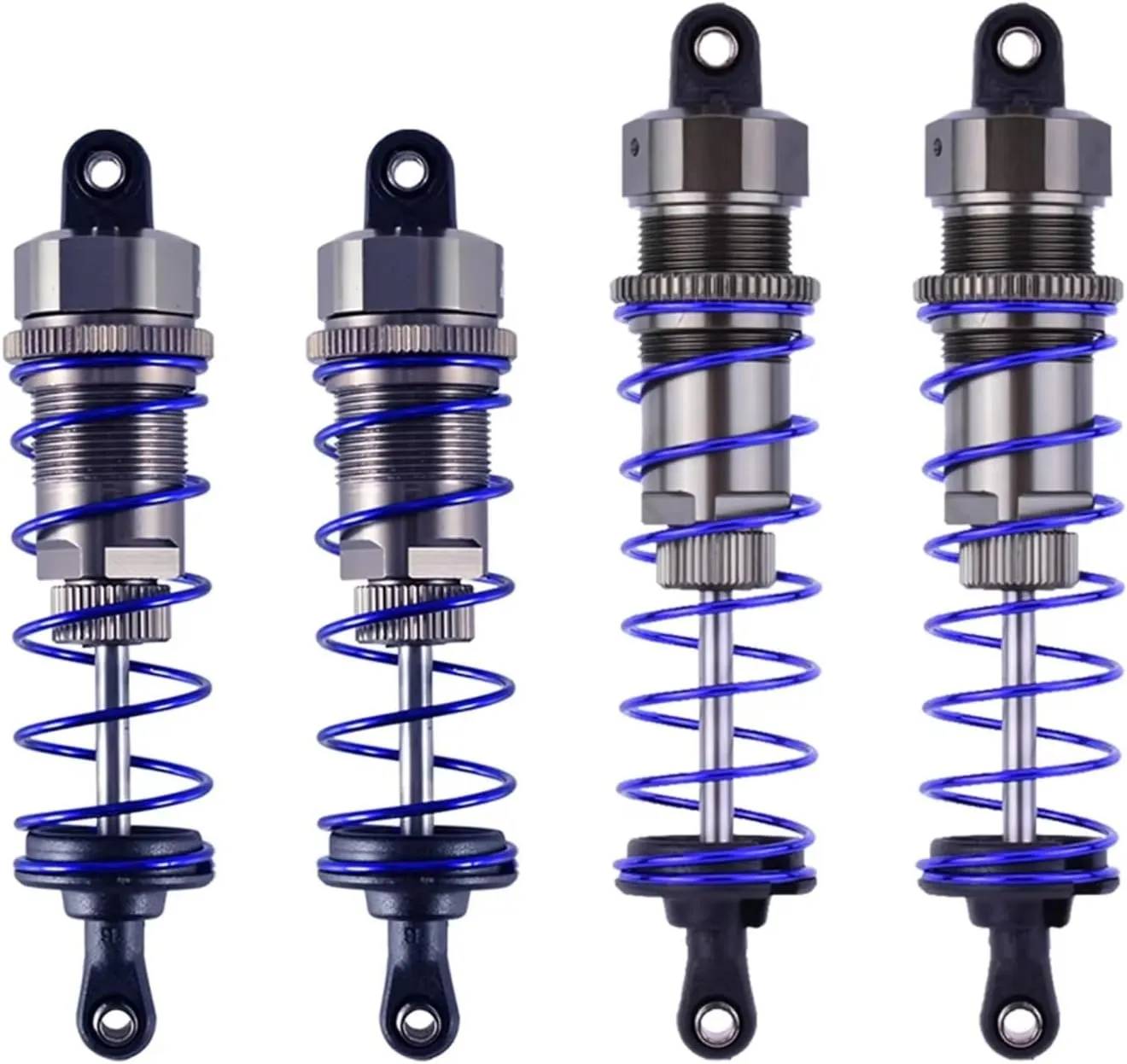Rc Shock Absorber For Axial For Redcat 1/10 Shock Absorber 92mm Front & 105mm Rear Oil Damper Absorber Damper Suspension RC Car Truck Crawler Parts Replacement(4pcs Front Rear)