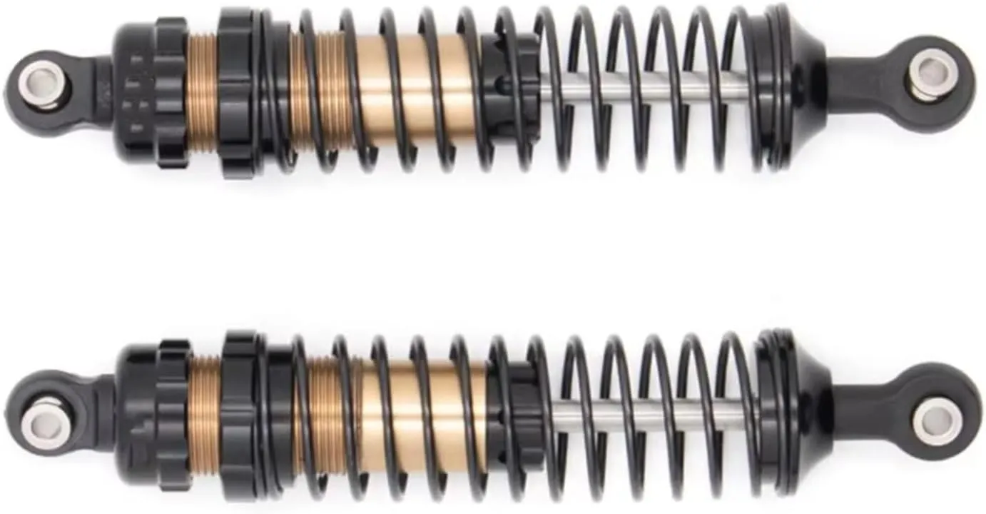 Rc Shock Absorber For Axial For SCX10 CC01 1/10 2pcs 90mm Black Metal Shock Absorber RC Tracked Vehicle Car Parts Accessories Upgrade Replacement And Use