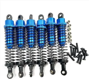 Rc Shock Absorber For Hosim For Xinlehong For Xlh 9125 9155 9156 1/10 1/12 6Pcs Metal Oil Shock Absorber Damper RC Car Upgrade Parts Accessories Replacement