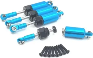 Rc Shock Absorber For HSp 18301 18302 18311 18312 18321 18322 1/18 Shock Absorber Oil Damper RC Car Tracked Vehicle Parts Accessories Upgrade Replacement Use(Blue)