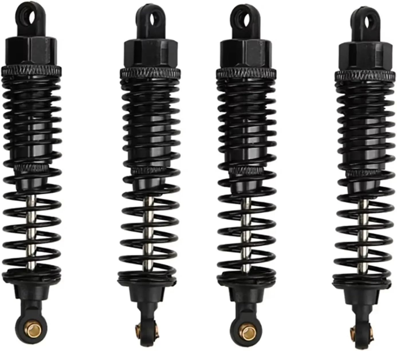 Rc Shock Absorber For HSP For HPI 1/10 4pcs 68mm/98mm /108mm Aluminum Shocks Absorbers Damper RC Car On-Road Monster Truck Off Road For Buggy Parts Replacement(Black,108mm)