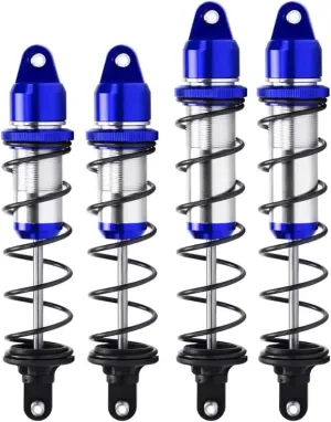 Rc Shock Absorber For Kraton For Outcast For Arrma 8S 1/5 4pcs 180mm-190mm Ara330609 190mm Ara330610 Alloy Shock Absorber Set Rc Car Parts Upgrade Replacement(Blue,180mm-190mm)