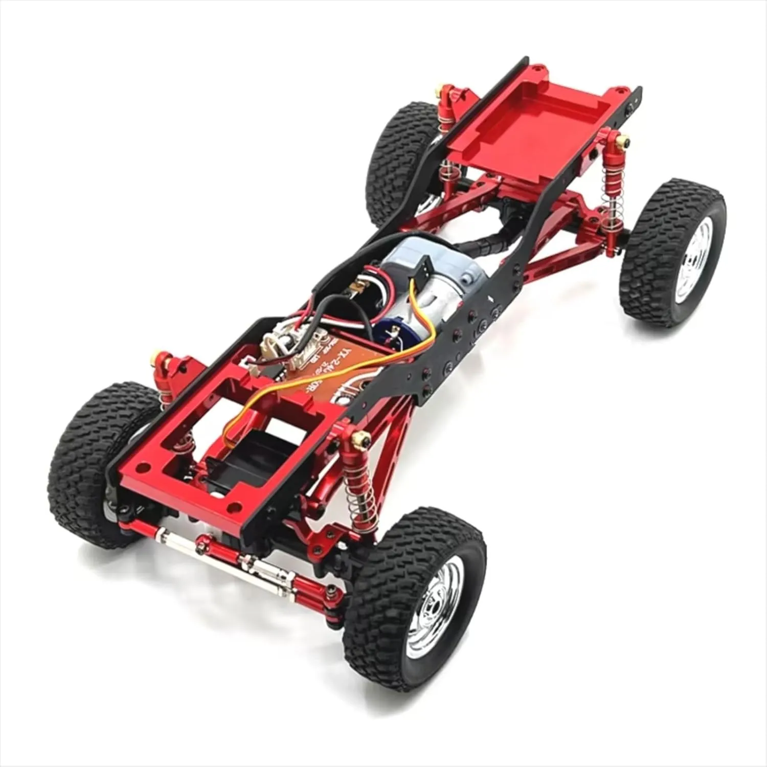 Rc Shock Absorber For Mangniu For MN78 1/12 Metal Upgrade Rod Shock Absorber Rod For Seat Shock Mount Suit RC Car Parts And Accessories Upgrade Replacement And Use(Red)