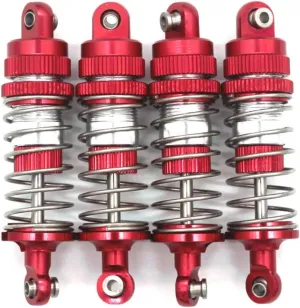 Rc Shock Absorber For MJX 14301 14302 14303 1/14 4pcs Metal Shock Absorber RC Car Off-road Vehicle Tracked Vehicle Parts And Accessories Upgrade Replacement
