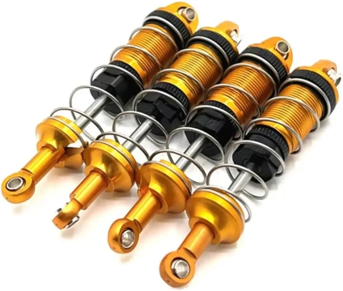 Rc Shock Absorber For MJX For Hyper Go 16208 16209 16210 1/16 4pcs Metal For Spring Shock Absorber Rc Car Parts And Accessories Upgrade Replacement And Use