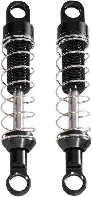 Rc Shock Absorber For MN78 For MN82 1/12 2pcs pcs Aluminum Alloy Shock Absorber RC Car Tracked Vehicle Parts And Accessories Upgrade Replacement And Use(Black,2pcs)