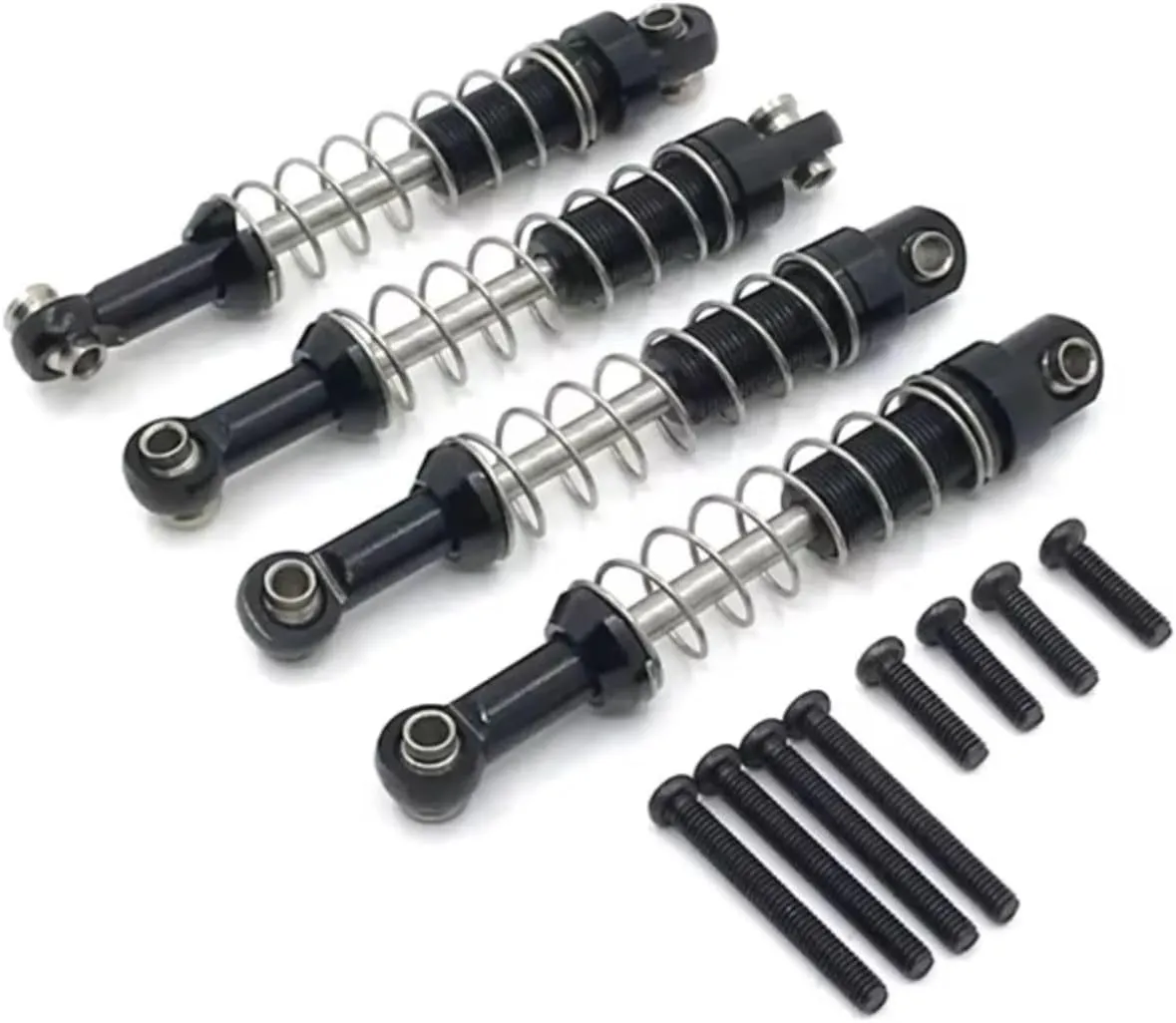 Rc Shock Absorber For MN99S 4pcs Metal For Spring Shock Absorber Rc Car Off-road Vehicle Tracked Vehicle Parts And Accessories Upgrade Replacement And Use