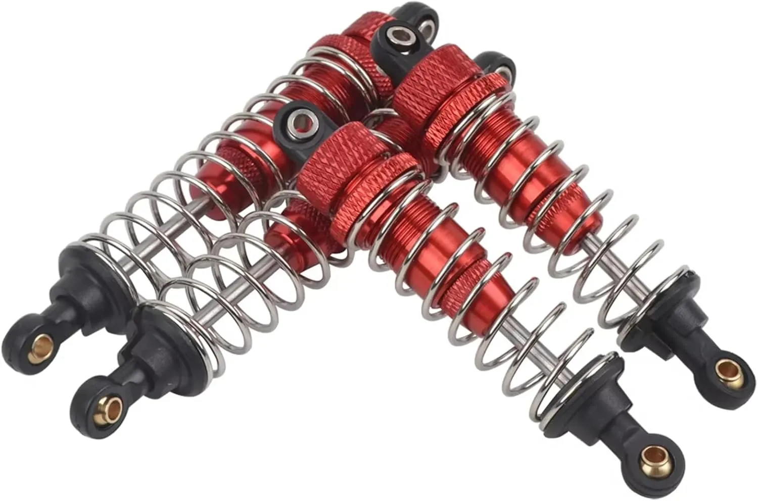 Rc Shock Absorber for Tamiya for TT-02B DF02 DT02 1/10 RC Oil Shocks Dampers Blue and Red Available Rc Car Tracked Vehicle Parts Accessories Upgrade Replacement(Red)
