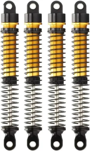 Rc Shock Absorber For Traxxas For Axial For Arrma For HPI For Tamiya 1/12 1/16 1/18 1/24 4Pcs Alloy Shock Absorber 53/59/65/71/77mm Damper RC Car Parts Replacement(77mm)