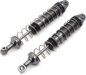 Rc Shock Absorber For WLtoys 12427 12428-A B 12429 12423 FY01 FY02 FY03 1/12 Metal Upgrade Hydraulic Rear Shock Absorber RC Car Parts Upgrade Replacement(Gray)