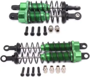 Rc Shock Absorber For WLtoys 12428 12423 1/12 Metal Oil Filled Front&Rear Shock Absorber Green RC Car Crawler Parts And Accessories Upgrade Replacement And Use
