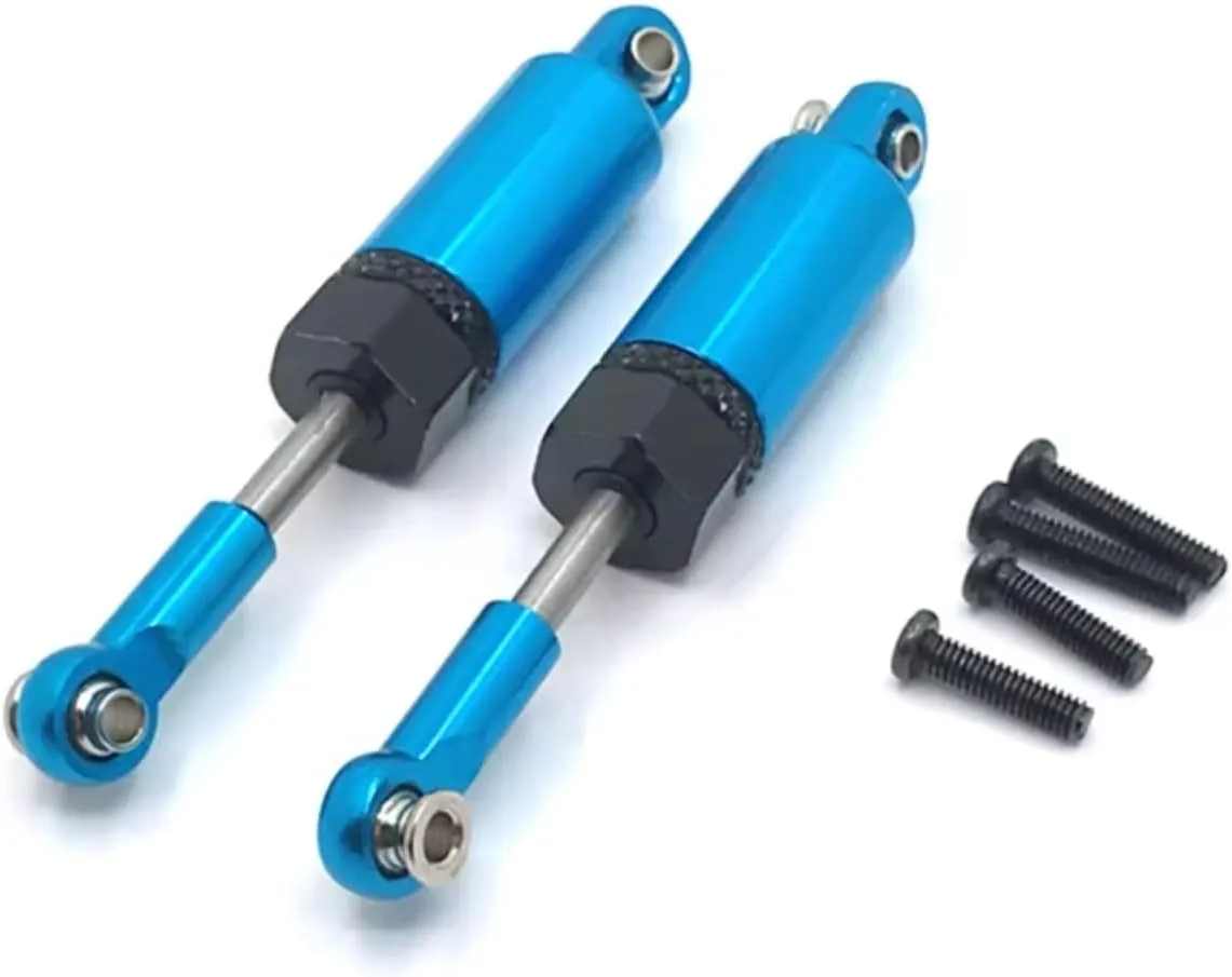 Rc Shock Absorber For WLtoys 184011 A949 A959 A969 A979 K929 Metal Front And Rear Hydraulic Shock Absorber RC Car Parts And Accessories Upgrade Replacement Use(Blue)
