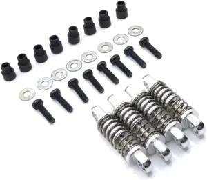 Rc Shock Absorber For WLtoys 284131 K969 K979 K989 K999 P929 P939 1/28 Metal Upgrade Shock Absorber RC Car Parts And Accessories Upgrade Replacement And Use(Silver)