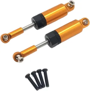Rc Shock Absorber For WLtoys A949 A959 A969 A959-B 1/18 2pcs Metal Shock Absorber Tracked Vehicle Rc Car Parts And Accessories Upgrade Replacement And Use