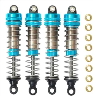 Rc Shock Absorber For XLF X03 X04 X-03 X-04 1/10 4Pcs Metal Shock Absorbers Damper Blue RC Car Monster Truck Upgrade Replacement Parts Replacement And Use