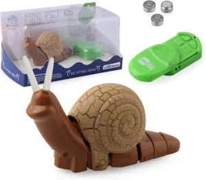 RC Snail Toy，Realistic IR Remote Control Insect Car Vehicle Electric Animal Toy for Kids’ Birthday （Beige）