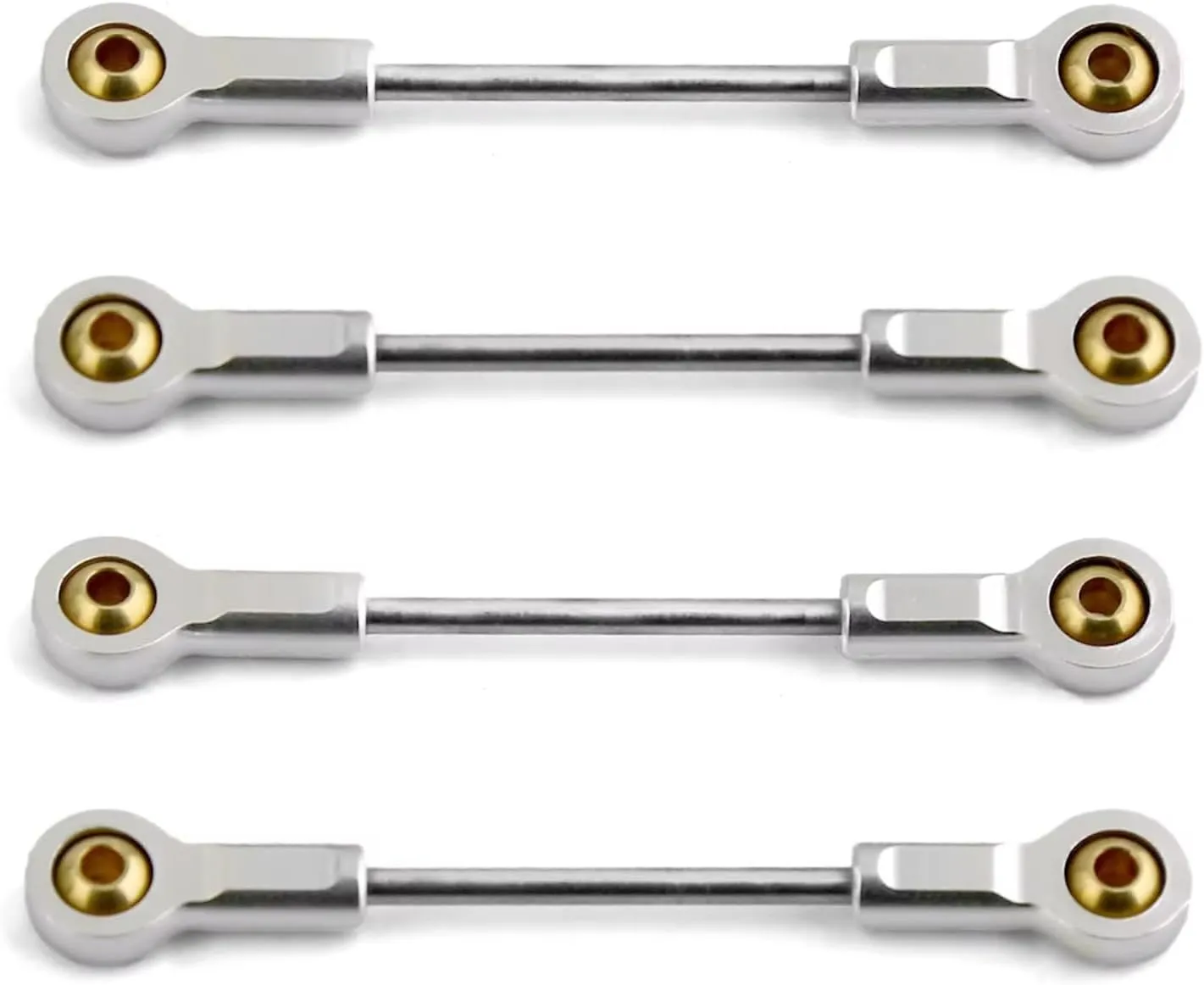 Rc Special Connecting Rod for Kyosho for MINI-Z 4x4 1/18 1/24 4pcs Metal for Chassis Suspension Link Rod Pull Rod RC Car Upgrade Parts Accessories Replacement Use